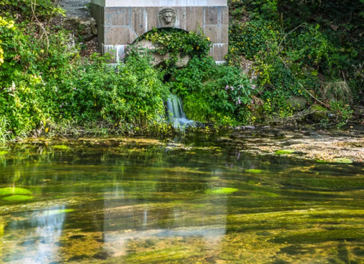 Zusammenfluss von Donaubach und Brigach bei Donaueschingen