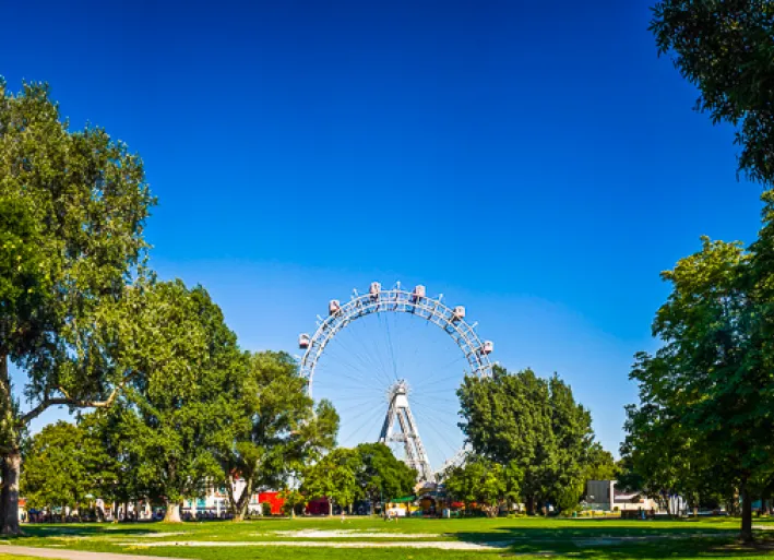 Blick auf den Wiener Prater