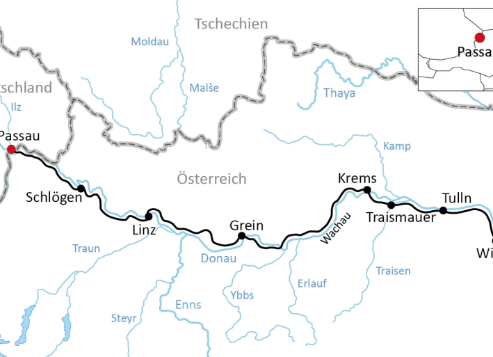 Von Passau nach Wien in 8 Tagen