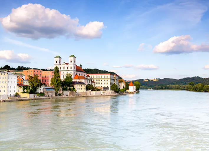 Passau an Donau und Inn